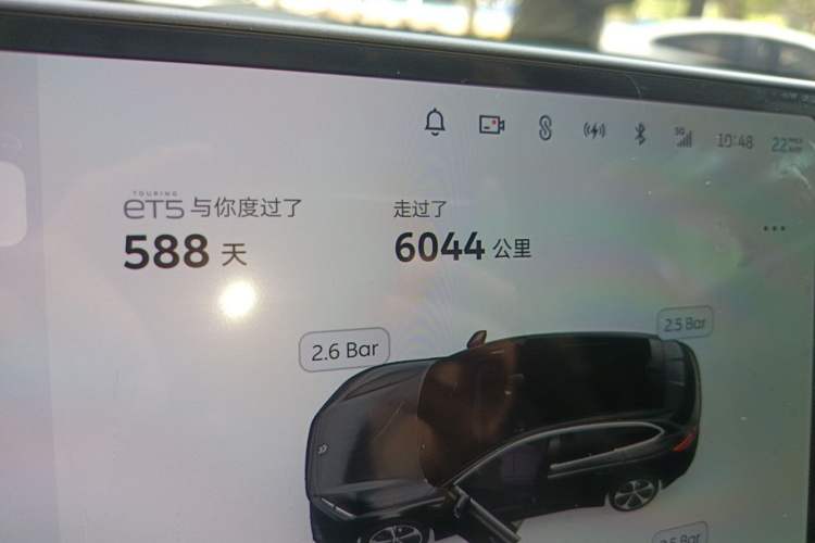 Used Nio ET5T 2024 75kWh Touring Odometer Close Up