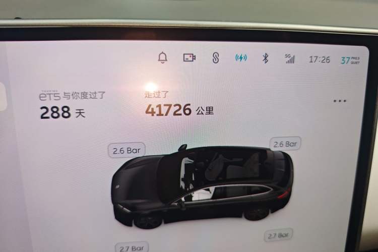 Used Nio ET5T 2024 75kWh Touring Odometer Close Up