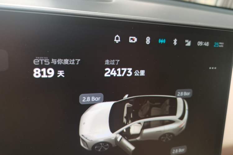 Used Nio ET5T 2024 75kWh Touring Odometer Close Up