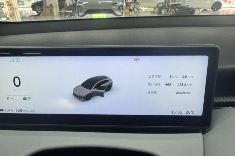 Used Nio ET5T 2024 75kWh Touring Odometer Close Up