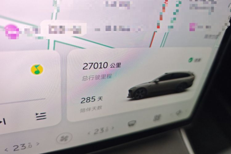 Used Nio ET5T 2024 75kWh Touring Odometer Close Up