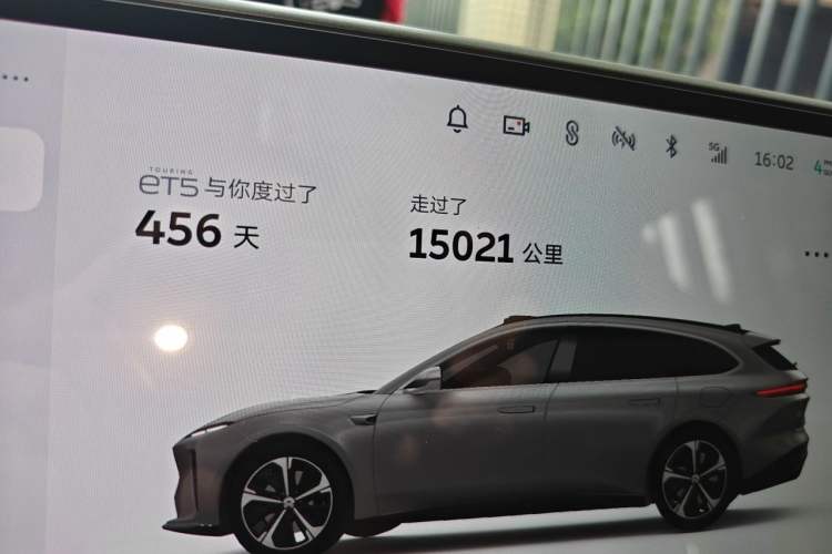 Used Nio ET5T 2024 75kWh Touring Odometer Close Up