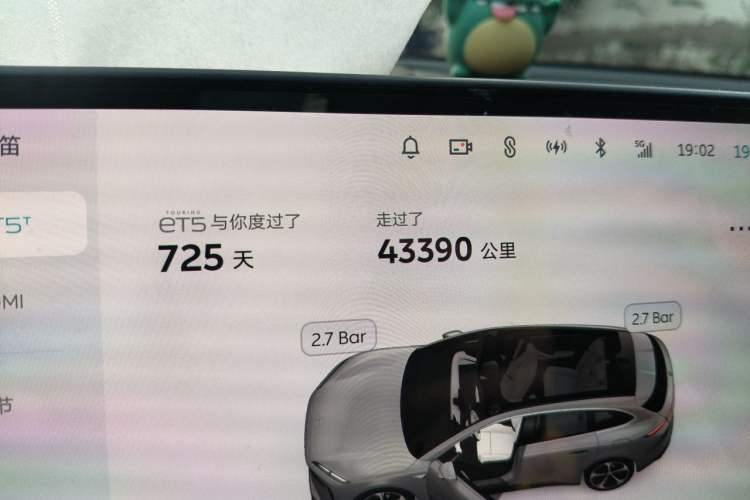 Used Nio ET5T 2024 75kWh Touring Odometer Close Up
