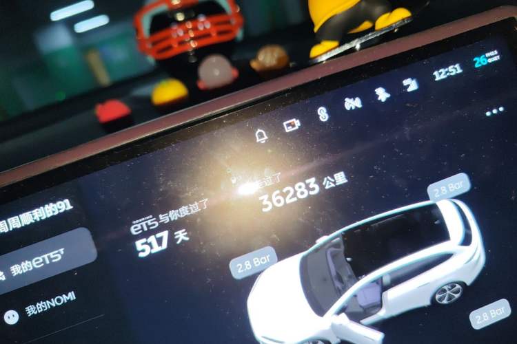 Used Nio ET5T 2024 75kWh Touring Odometer Close Up
