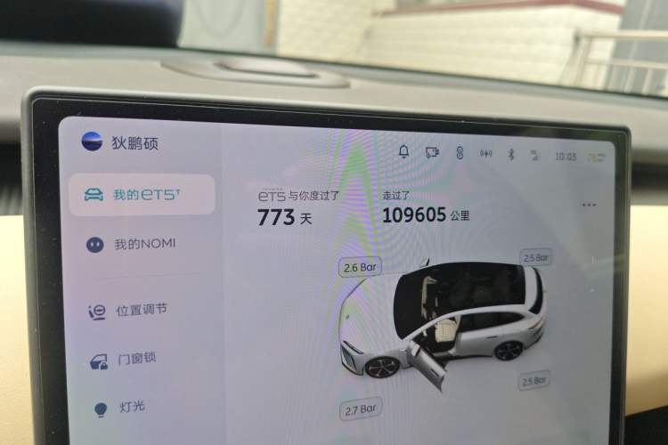 Used Nio ET5T 2024 75kWh Touring Odometer Close Up