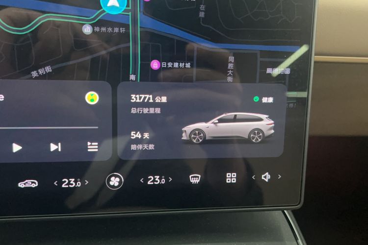 Used Nio ET5T 2024 75kWh Touring Odometer Close Up