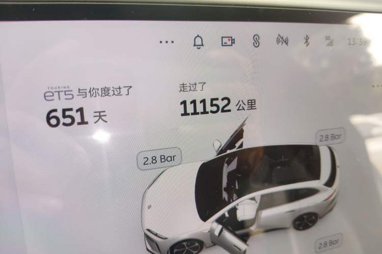 Used Nio ET5T 2024 75kWh Touring Odometer Close Up