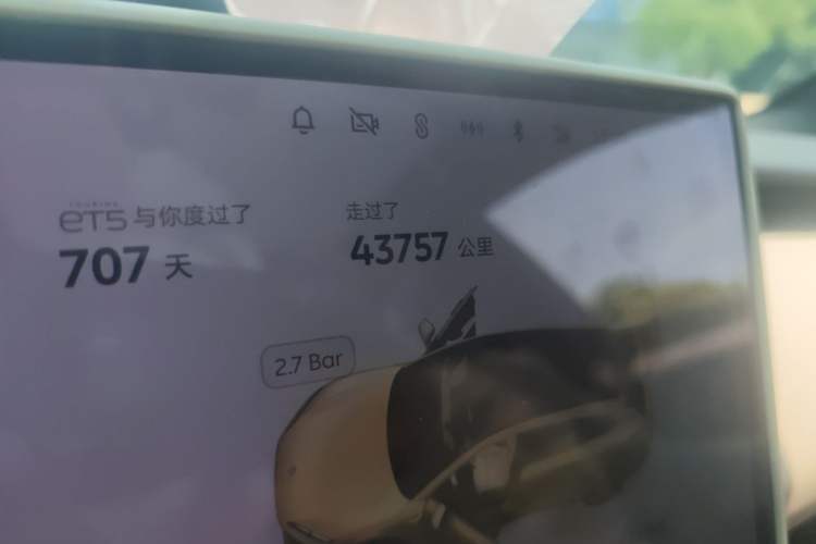 Used Nio ET5T 2024 75kWh Touring Odometer Close Up