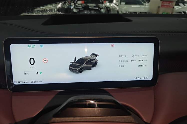 Used Nio ET5T 2025 75 kWh Touring Instrument Cluster