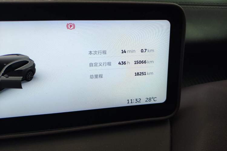 Used Nio ET5T 2025 75 kWh Touring Odometer Close Up