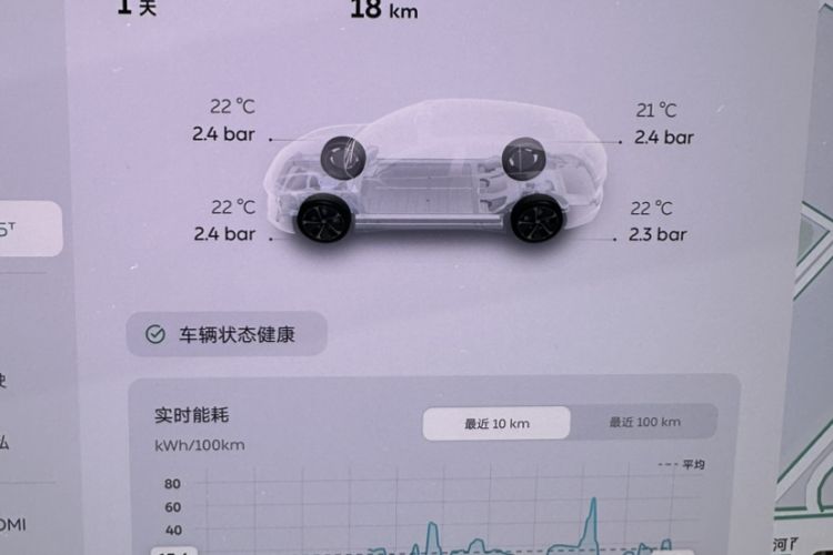 Used Nio ET5T 2025 75 kWh Touring Odometer Close Up