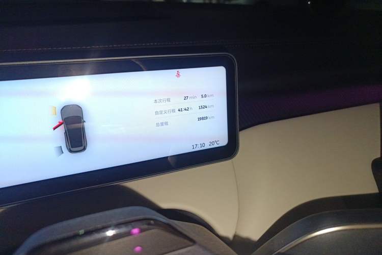 Used Nio ET5T 2025 75 kWh Touring Odometer Close Up