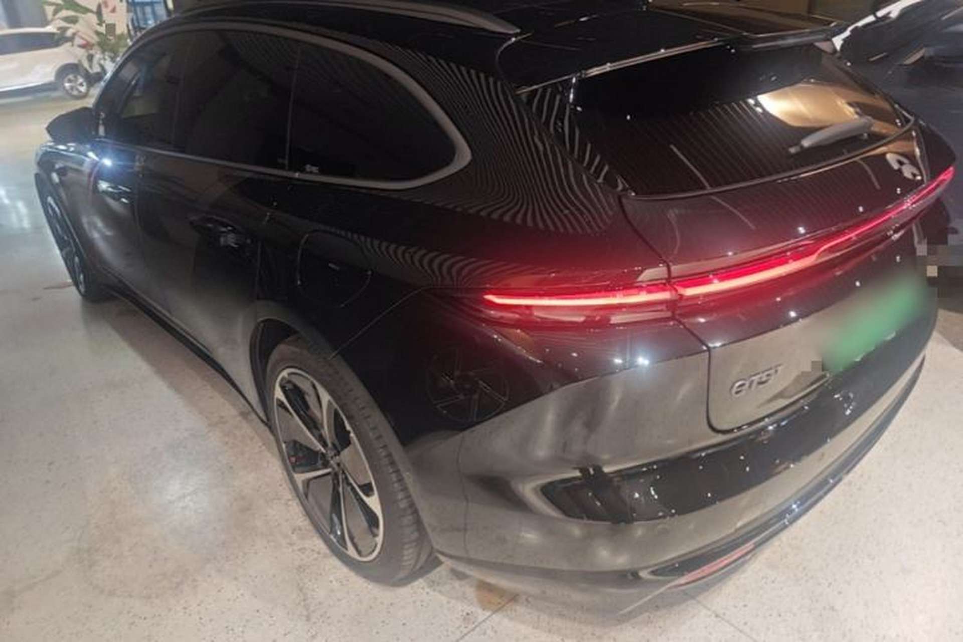 Used Nio ET5T 2025 Model Shadow Package Limited Edition, 75kWh Touring Rear Left 45 Deg