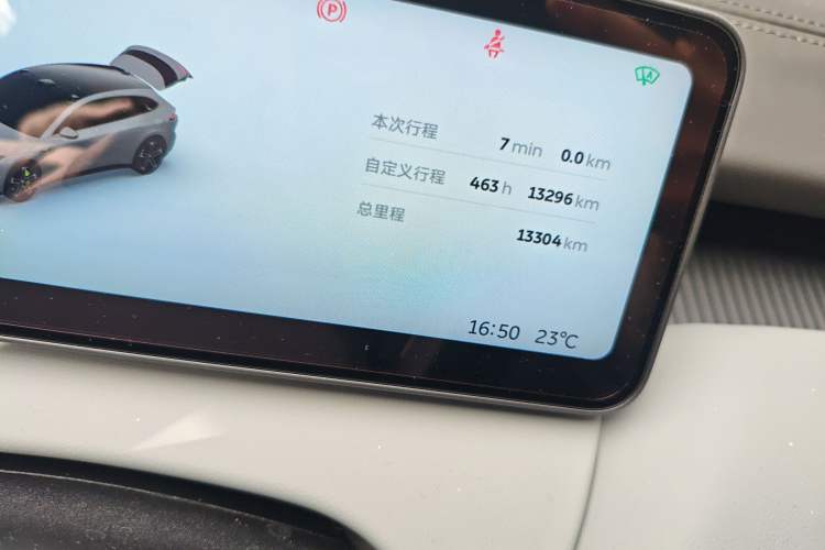 Used Nio ET5T 2025 Model Champion Commemorative Edition, 75kWh Touring Odometer Close Up
