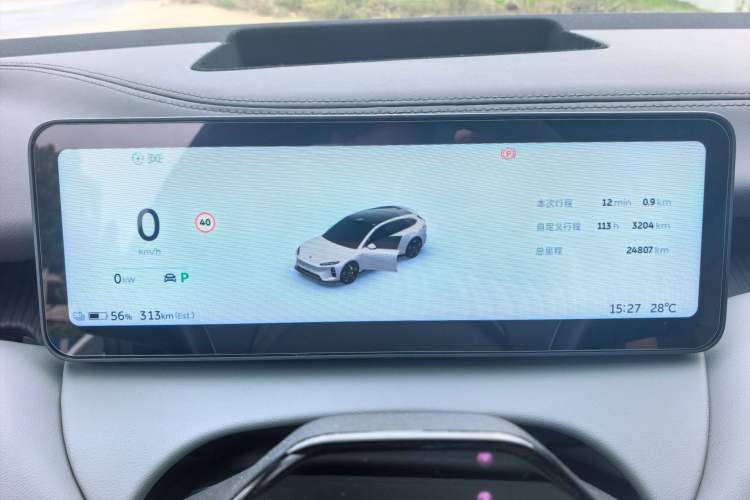 Used Nio ET5T 2025 Model Champion Commemorative Edition, 100kWh Touring Odometer Close Up