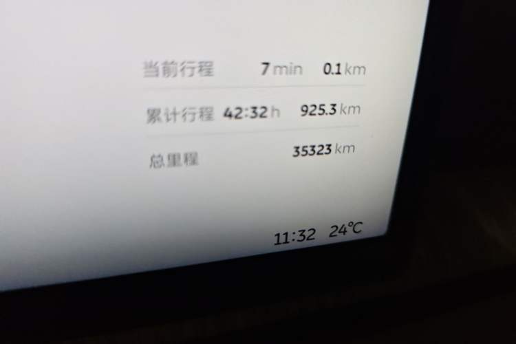 Used Nio ET7 2022 100kWh First Edition Odometer Close Up