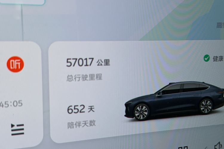 Used Nio ET7 2022 75 kWh Odometer Close Up