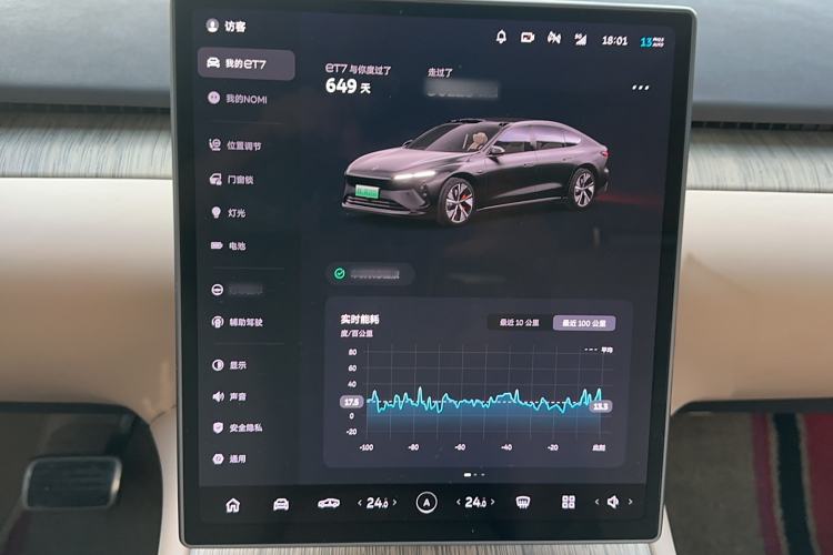 Used Nio ET7 2022 100 kWh Interior 9