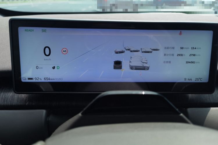 Used Nio ET7 2022 100 kWh Odometer Close Up