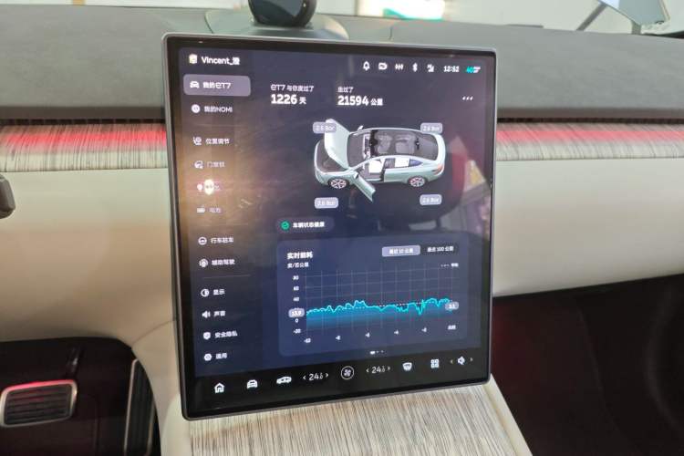 Used Nio ET7 2022 100kWh First Edition Audio And AC Panel