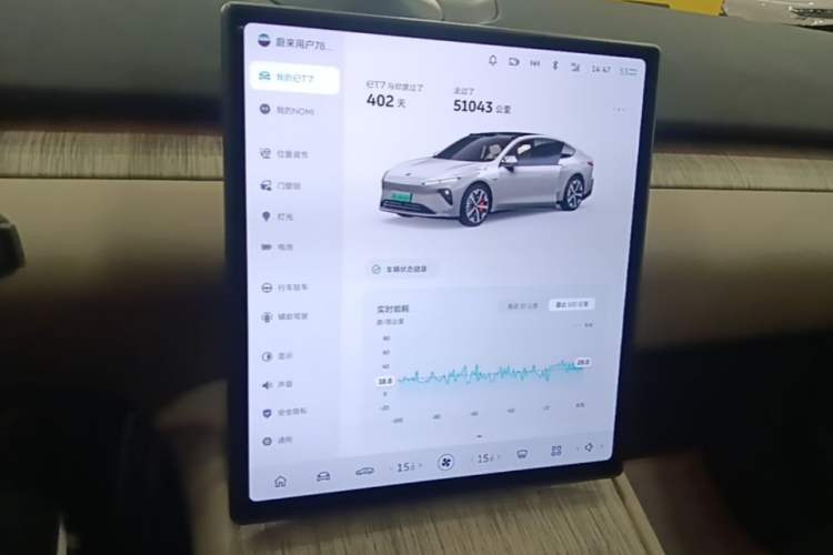 Used Nio ET7 2022 100kWh First Edition Audio And AC Panel
