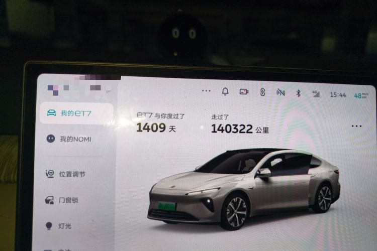 Used Nio ET7 2022 100kWh First Edition Odometer Close Up