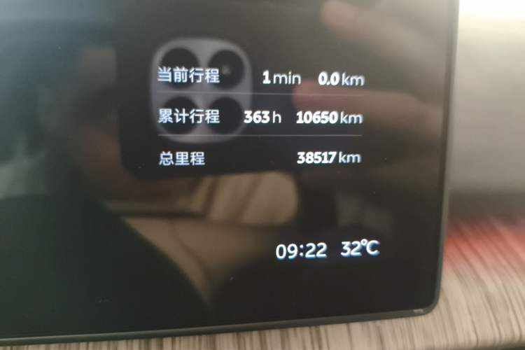 Used Nio ET7 2022 100kWh First Edition Odometer Close Up