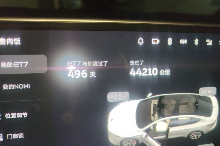 Used Nio ET7 2022 100kWh First Edition Odometer Close Up
