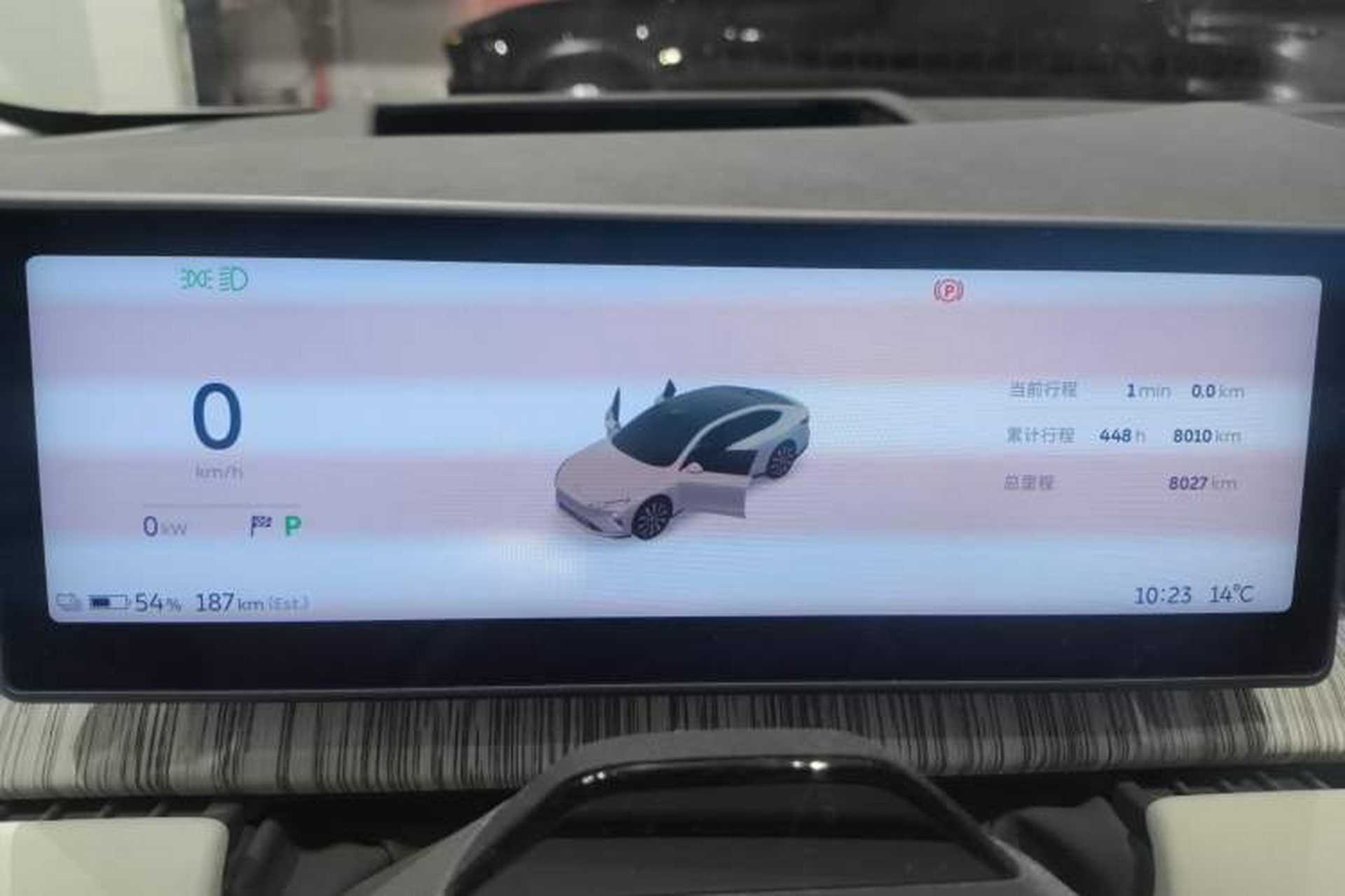 Used Nio ET7 2024 75 kWh Executive Signature Edition Instrument Cluster