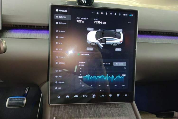 Used Nio ET7 2024 75 kWh Executive Edition Audio And AC Panel
