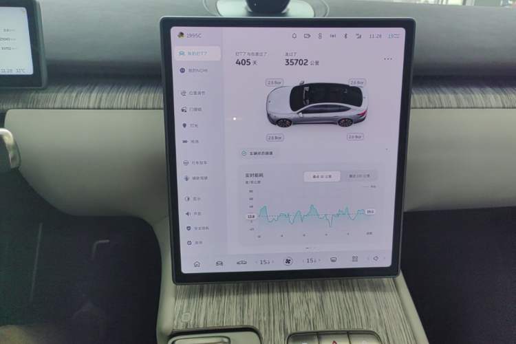 Used Nio ET7 2024 75 kWh Executive Signature Edition Audio And AC Panel
