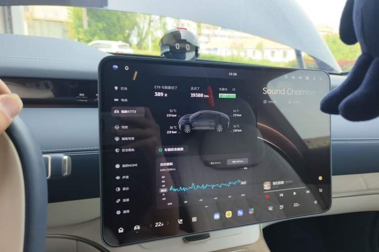 Used Nio ET9 2025 100kWh First-Edition Limited Edition Odometer Close Up