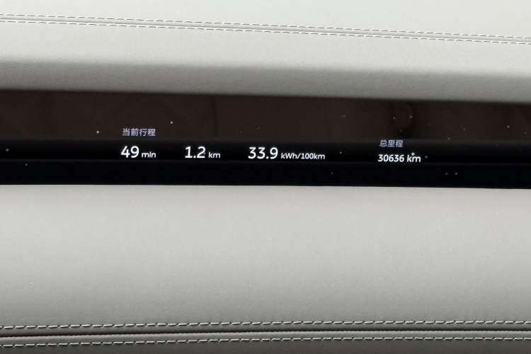 Used Nio ET9 2025 100kWh Signature Edition Odometer Close Up