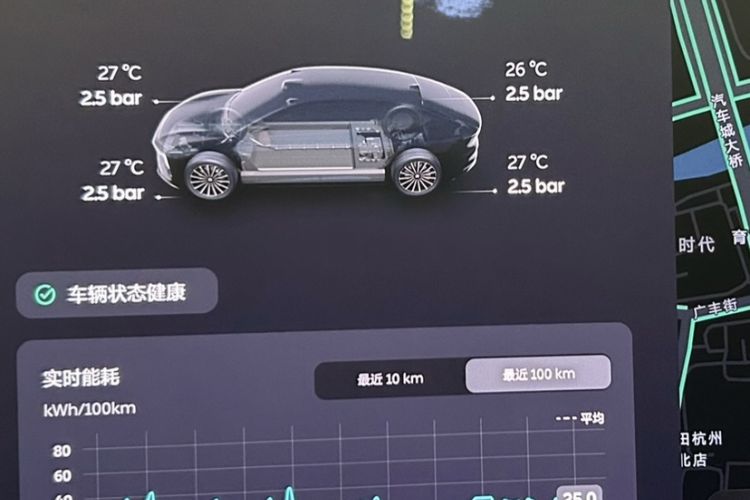 Used Nio ET9 2025 100 kWh Odometer Close Up