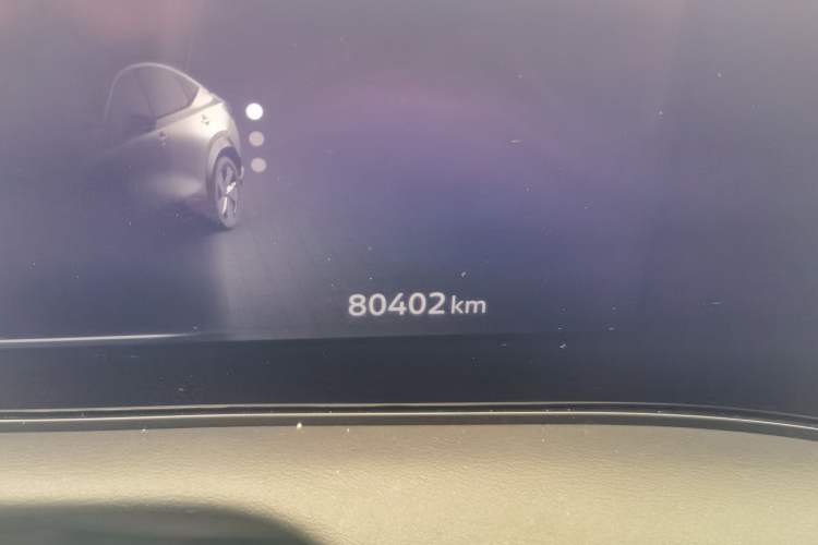 Used Nissan ARIYA 2022 Two-Wheel Drive Long-Range Version Odometer Close Up