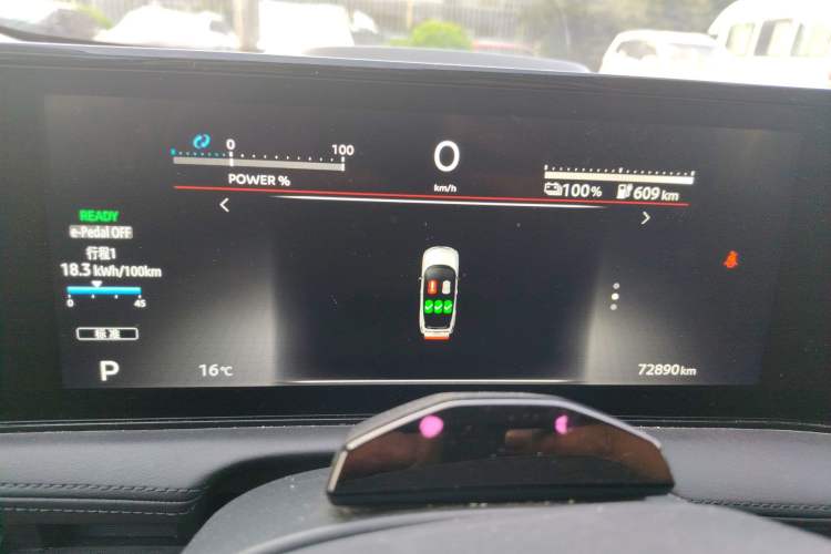 Used Nissan ARIYA 2022 Two-Wheel Drive Long Range Top-Tier Version Instrument Cluster