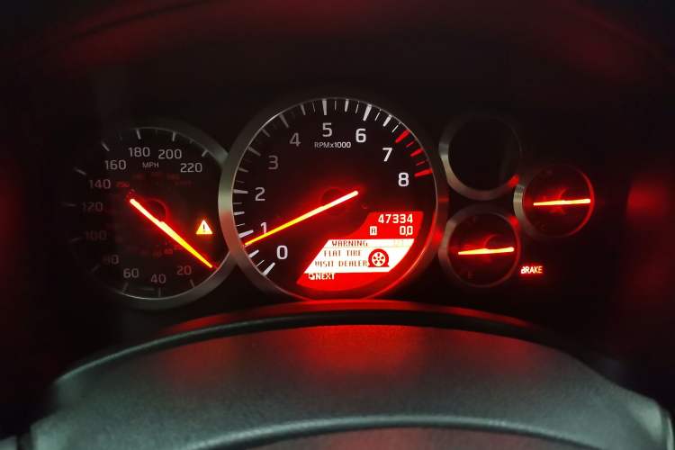 Used Nissan GT-R 2009 Base Model Odometer Close Up