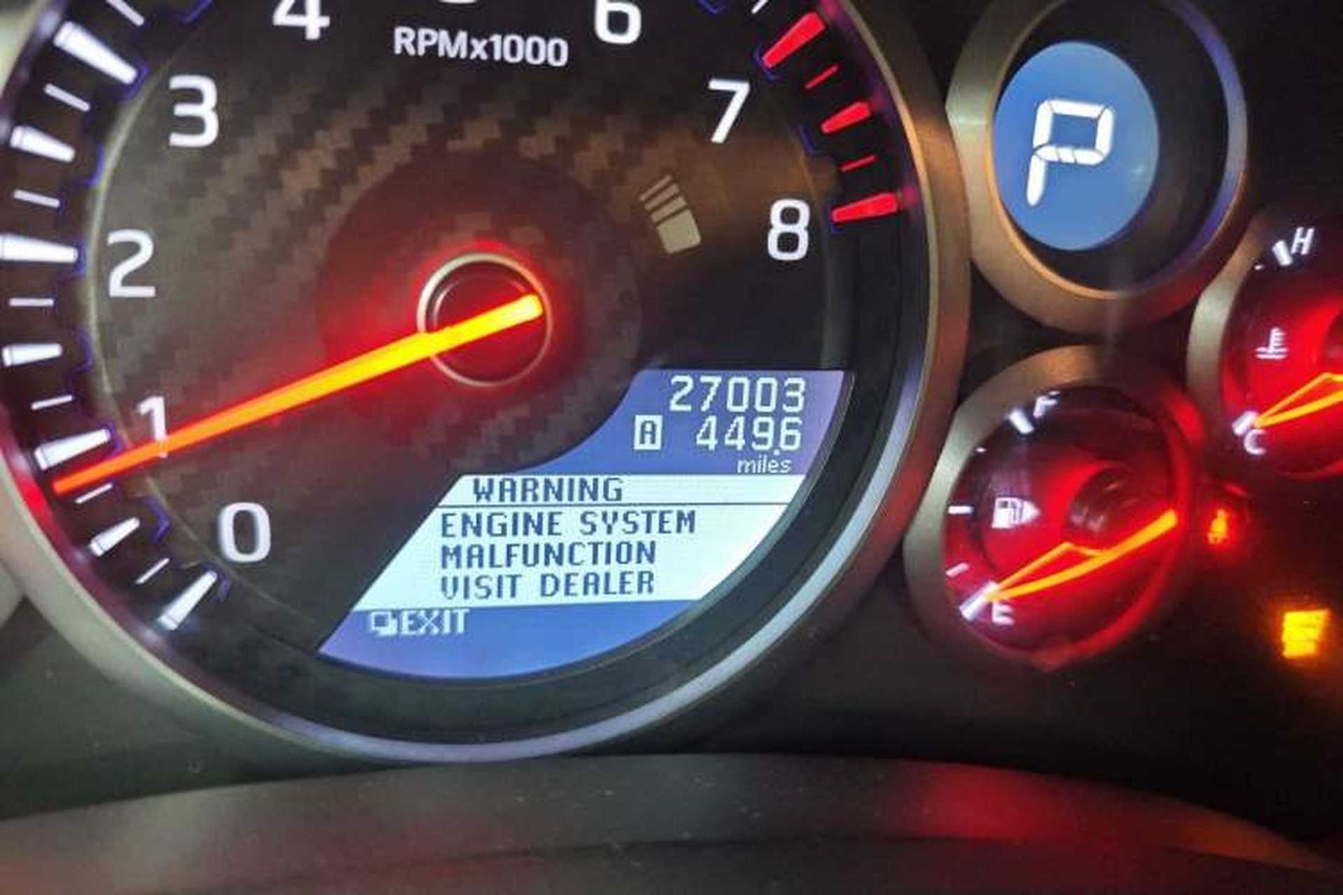 Used Nissan GT-R  Odometer Close Up