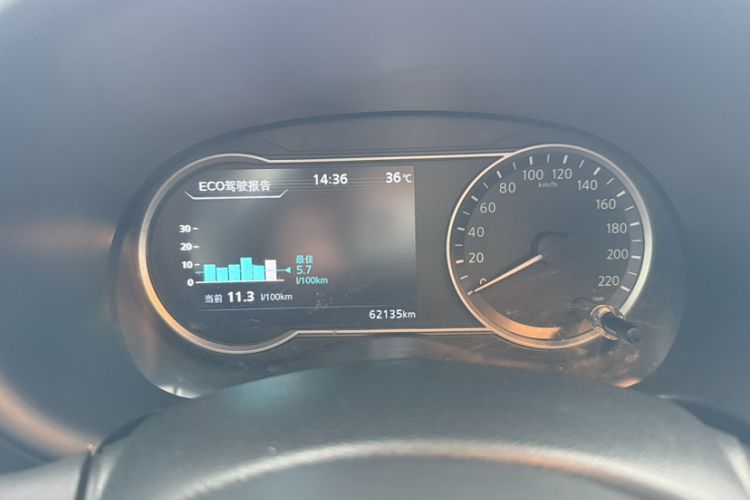 Used Nissan Kicks 2021 1.5L XV CVT Smart Connect Luxury Edition Odometer Close Up
