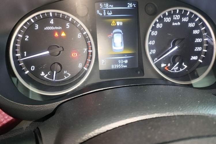 Used Nissan Lannia 2016 1.6L CVT High-Energy Version Odometer Close Up