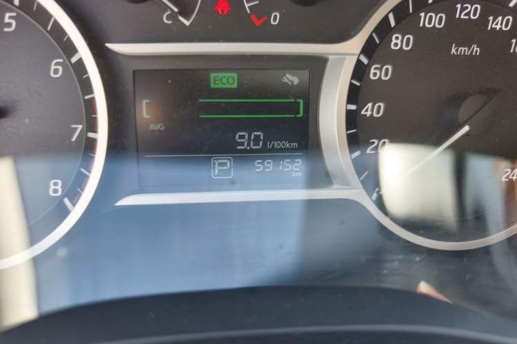 Used Nissan Lannia 2018 1.6L CVT Smart Cool Trendy Audio Model Odometer Close Up