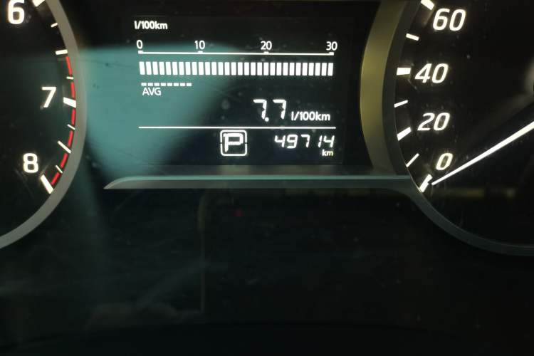 Used Nissan Lannia 2019 1.6L CVT Cool Edition China VI Odometer Close Up