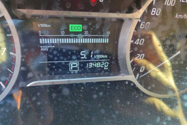 Used Nissan Lannia 2019 1.6L CVT Cool Edition China VI Odometer Close Up