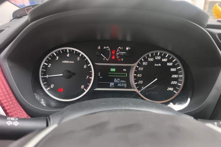 Used Nissan Lannia 2019 1.6L CVT Cool Edition China VI Odometer Close Up