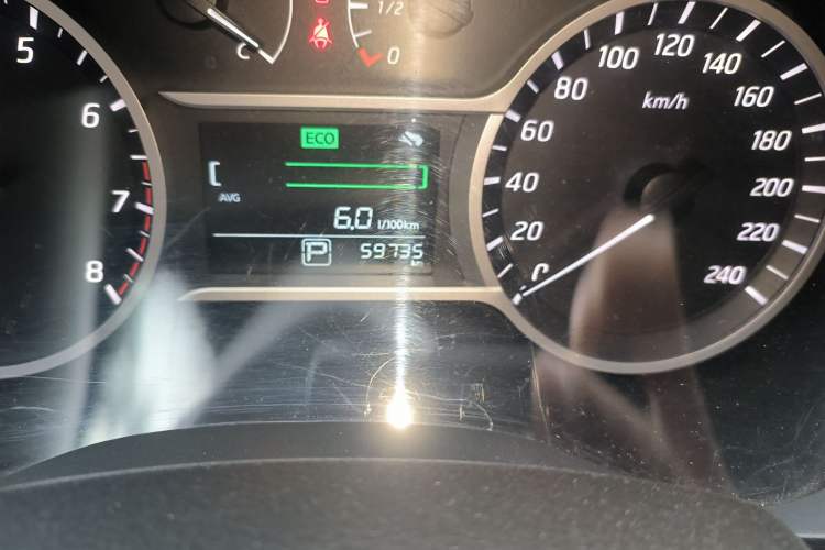 Used Nissan Lannia 2019 1.6L CVT Cool Edition China V Standard Odometer Close Up