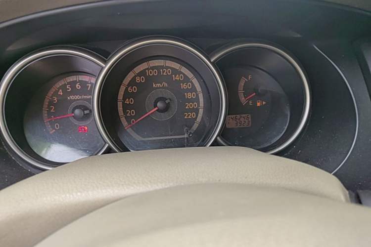 Used Nissan Livina 2007 1.6L Manual Supercharged Model Odometer Close Up