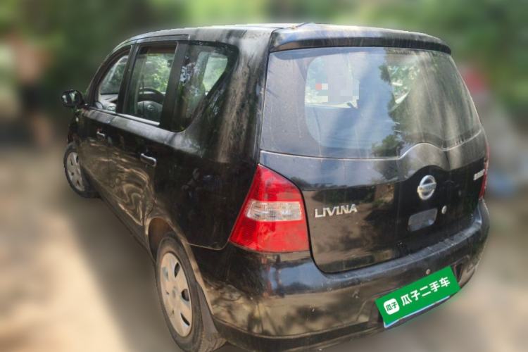 Used Nissan Livina 2010 Jingyue Edition 1.6L Manual All-Around Model Rear Left 45 Deg