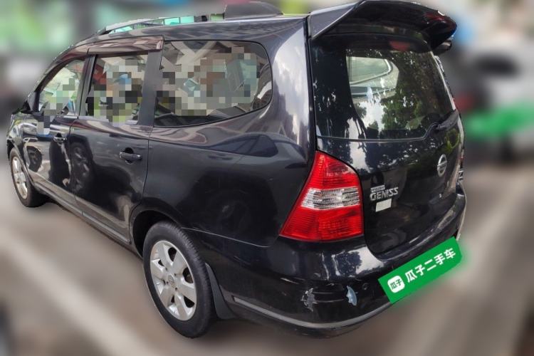 Used Nissan Livina 2010 Jingyi Edition 1.8L Manual Standard Model Rear Left 45 Deg