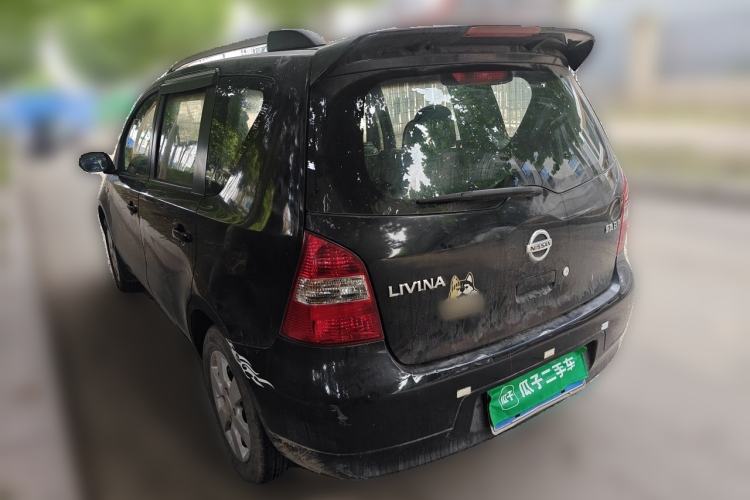 Used Nissan Livina 2010 Jingyue Edition 1.6L Manual Supercharged Model Rear Left 45 Deg