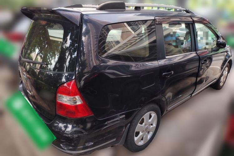 Used Nissan Livina 2010 Jingyi Edition 1.8L Manual Standard Model Rear Right 45 Deg
